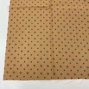 1/2 Yard Yd Quilting Fabric 18" x 22" Joan Kessler Concord Fabrics Beige Red